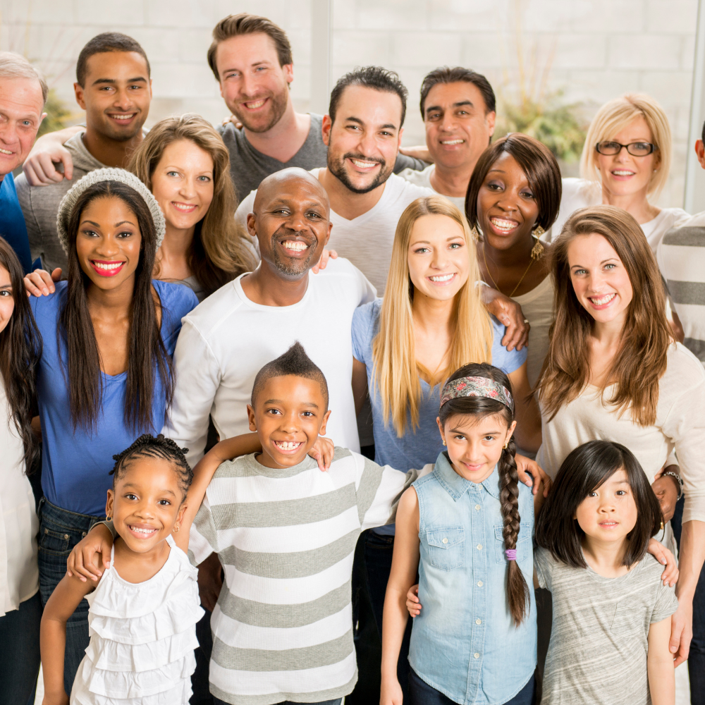 group smiling people